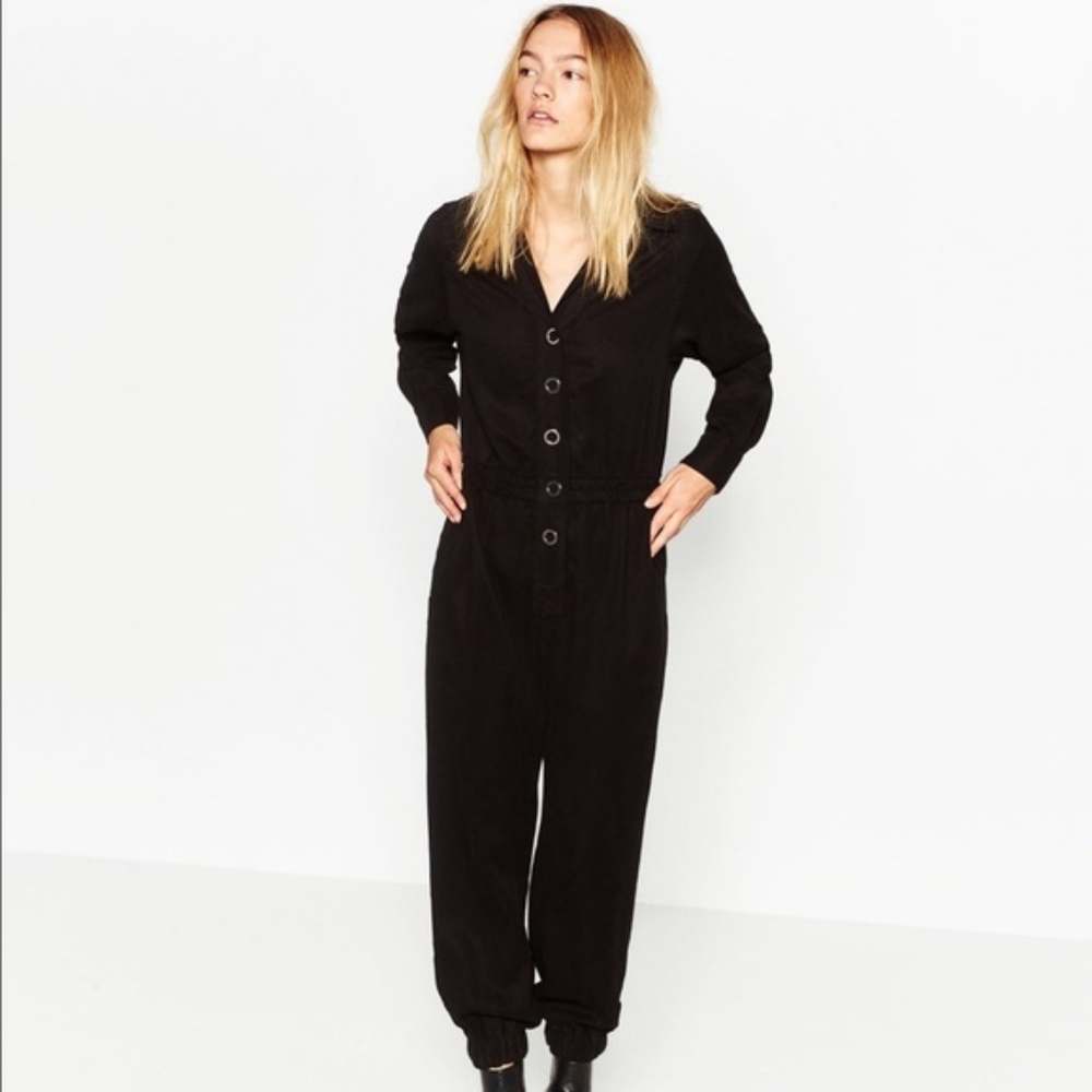 Zara Woman Premium Jumpsuit- Black, Med